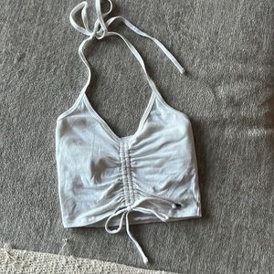 Hollister Cropped Halter Tie Top
